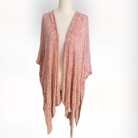 Gentle Fawn Accessories - GENTLE Fawn Boho Coral Shawl Wrap Raw Hem One Size Fits Most